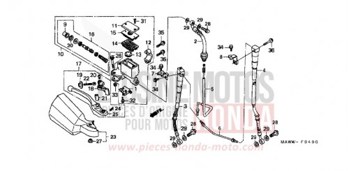 FR. BRAKE MASTER CYLINDER XL600VX de 1999